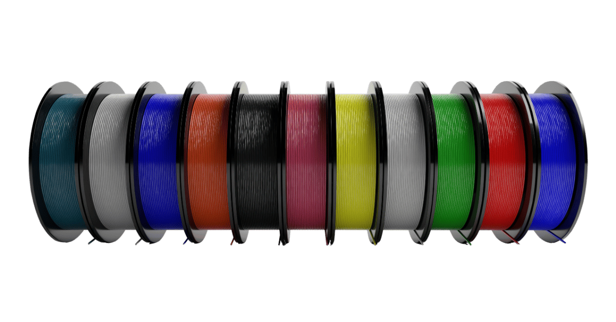 Verschiedene Filament Rollen für 3D-Druck
